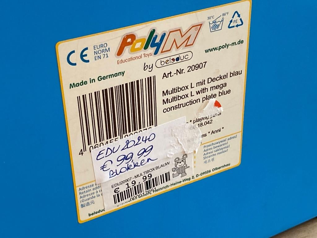Poly-M maxiset art.nr. 20240 + Multibox L art.nr. 20907, Ophalen of Verzenden, Nieuw, Overige merken