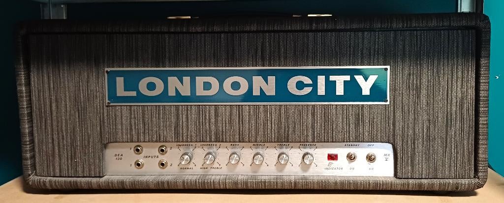 London City DEA 130 (70's Marshall clone), Enlèvement, Utilisé, Guitare, 100 watts ou plus