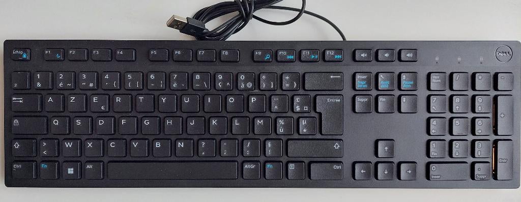 Dell KB216t Toetsenbord azerty, Gebruikt, Azerty, Ophalen of Verzenden, Dell