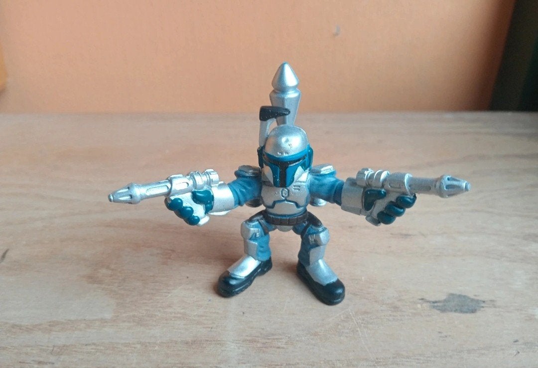Star wars galactic heroes jango fett figuur, Verzenden, Gebruikt