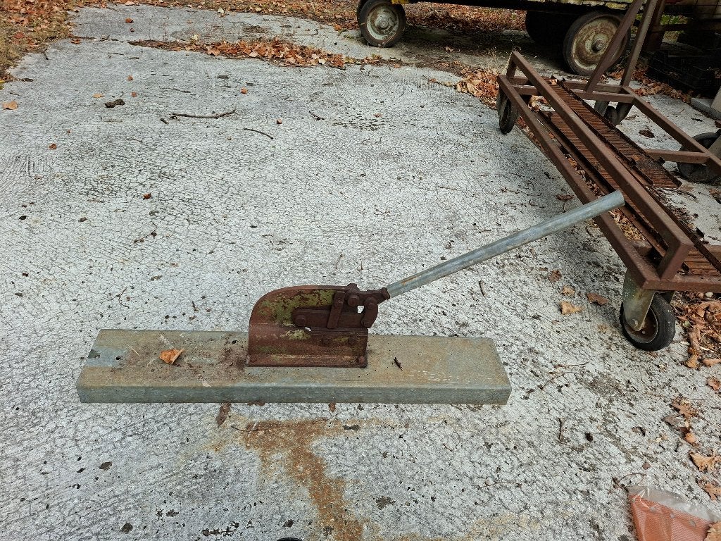 Handplaatschaar, Bricolage & Construction, Outillage | Outillage à main, Enlèvement, Utilisé, Outil de coupe