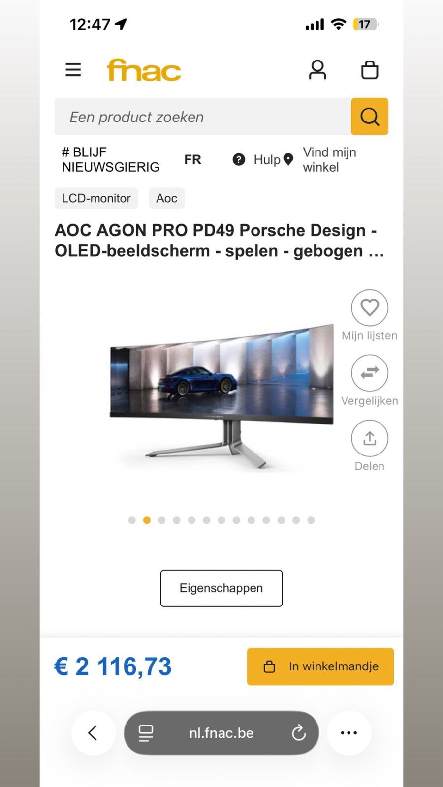 Écran OLED Porsche Design, Informatique & Logiciels, Gaming, HDMI, Comme neuf, Ultra HD (4K)