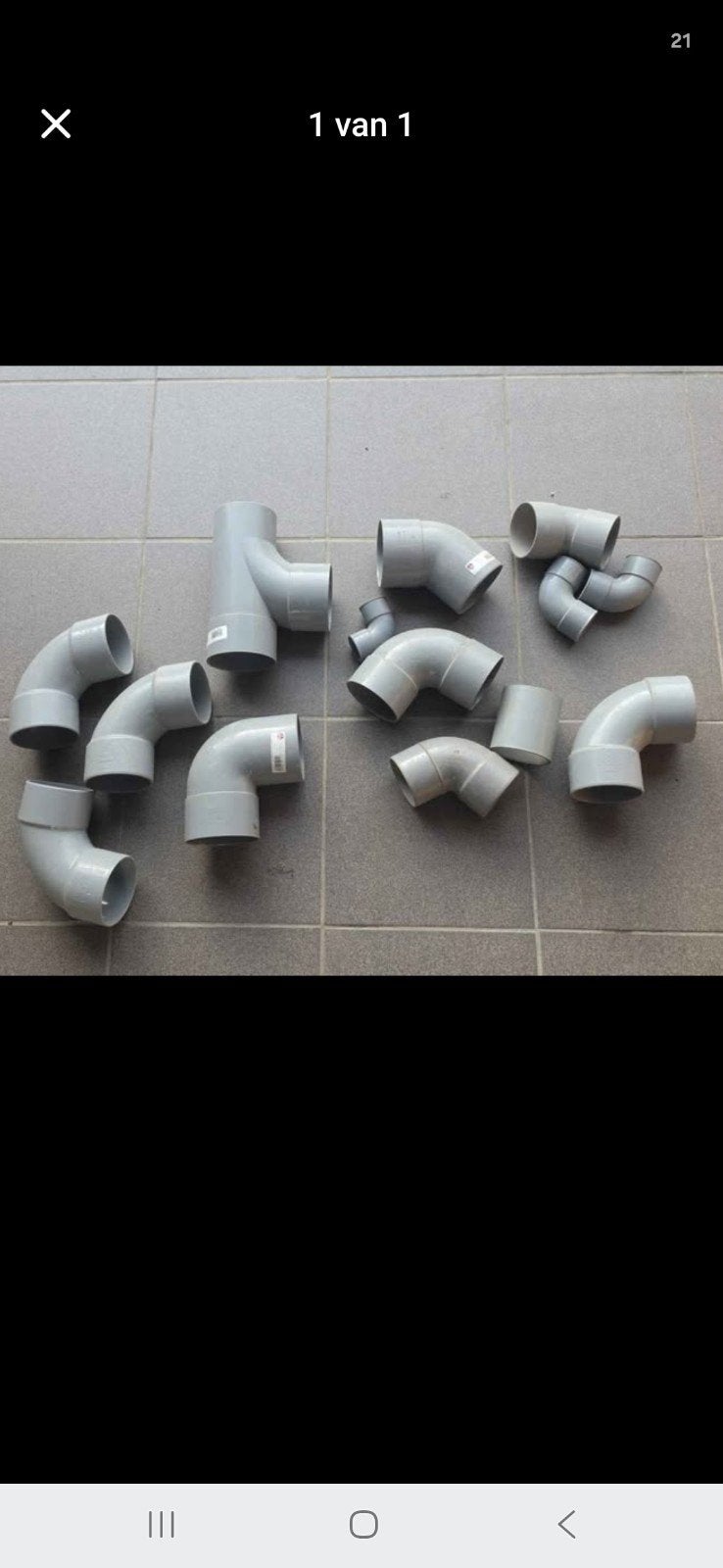 riolerings pvc stukken, Ophalen