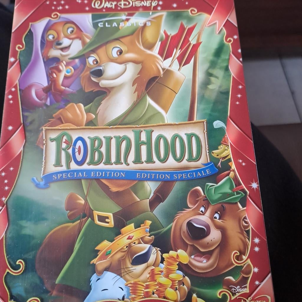 Disney robin hood in nieuwstaat krasvrij, Cd's en Dvd's, Tekenfilm, Ophalen of Verzenden, Zo goed als nieuw, Alle leeftijden