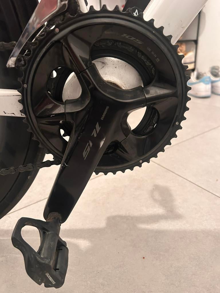 Shimano crankset 7100 50/34 + 4iii powermeter + pedalen SPDL, Fietsen en Brommers, Ophalen of Verzenden, Gebruikt