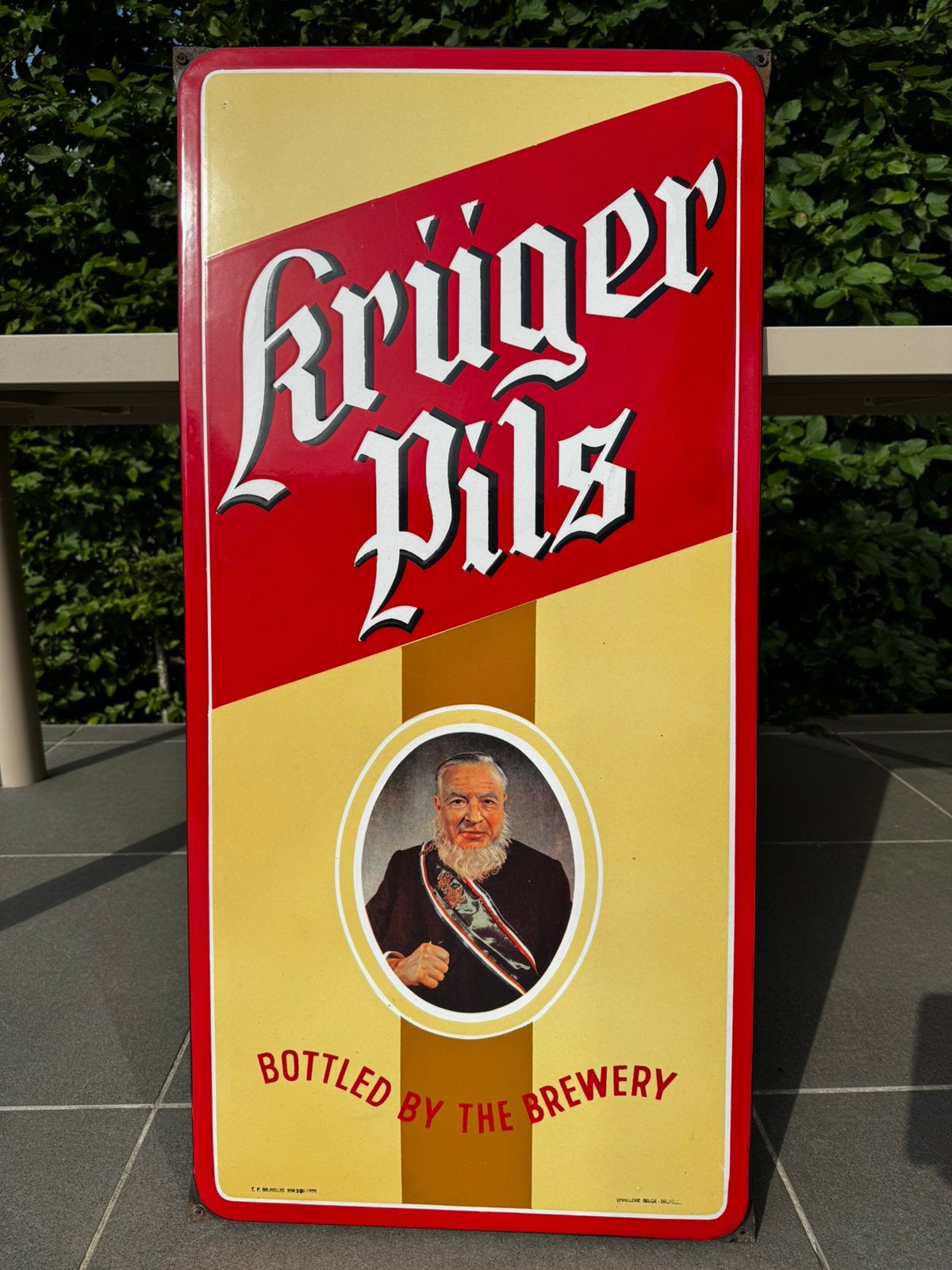 Emaille bord, Verzamelen, Merken en Reclamevoorwerpen, Ophalen, Zo goed als nieuw, Reclamebord