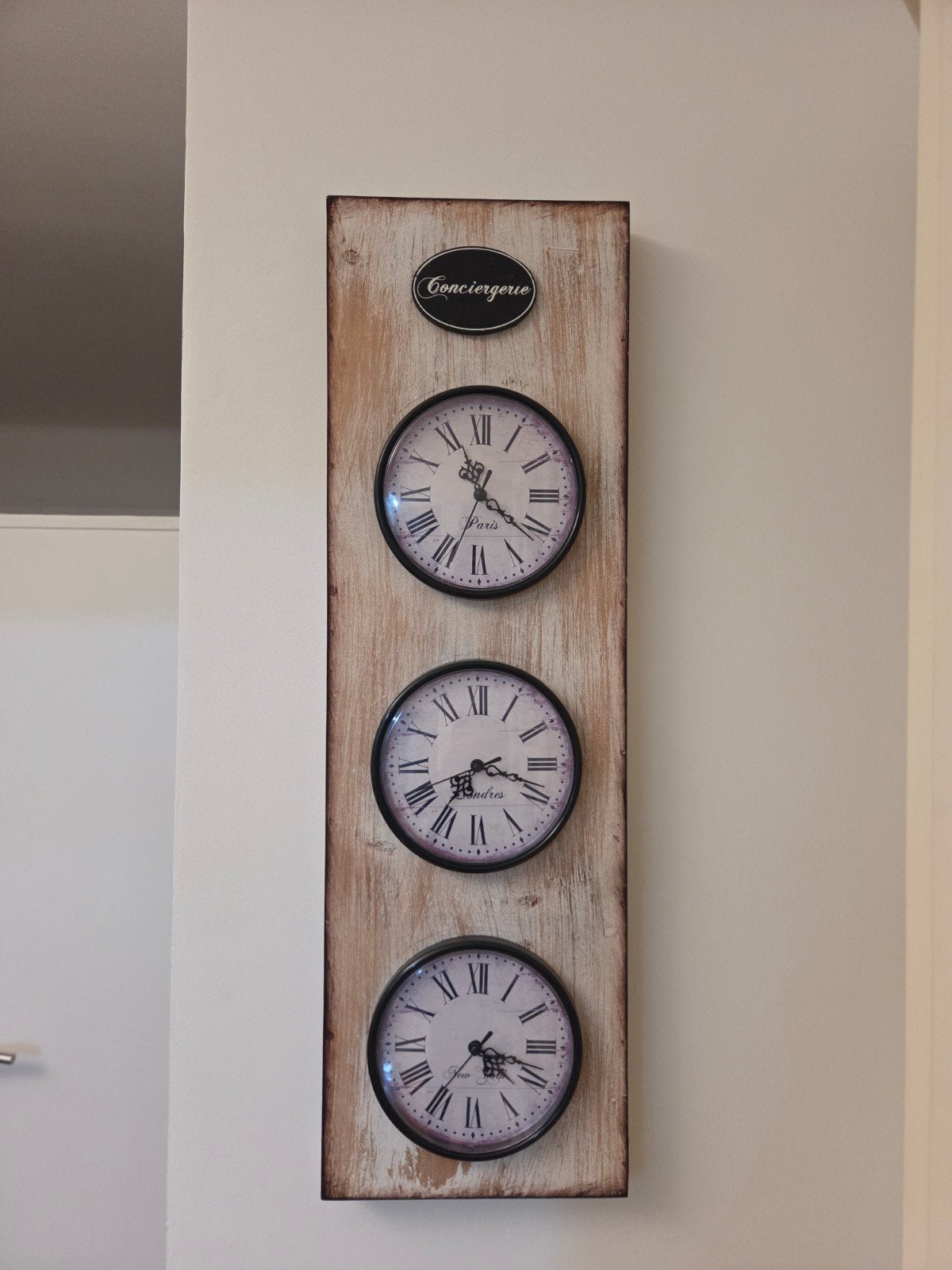 Horloge murale, Objet de décoration, Comme neuf, Enlèvement, Bois