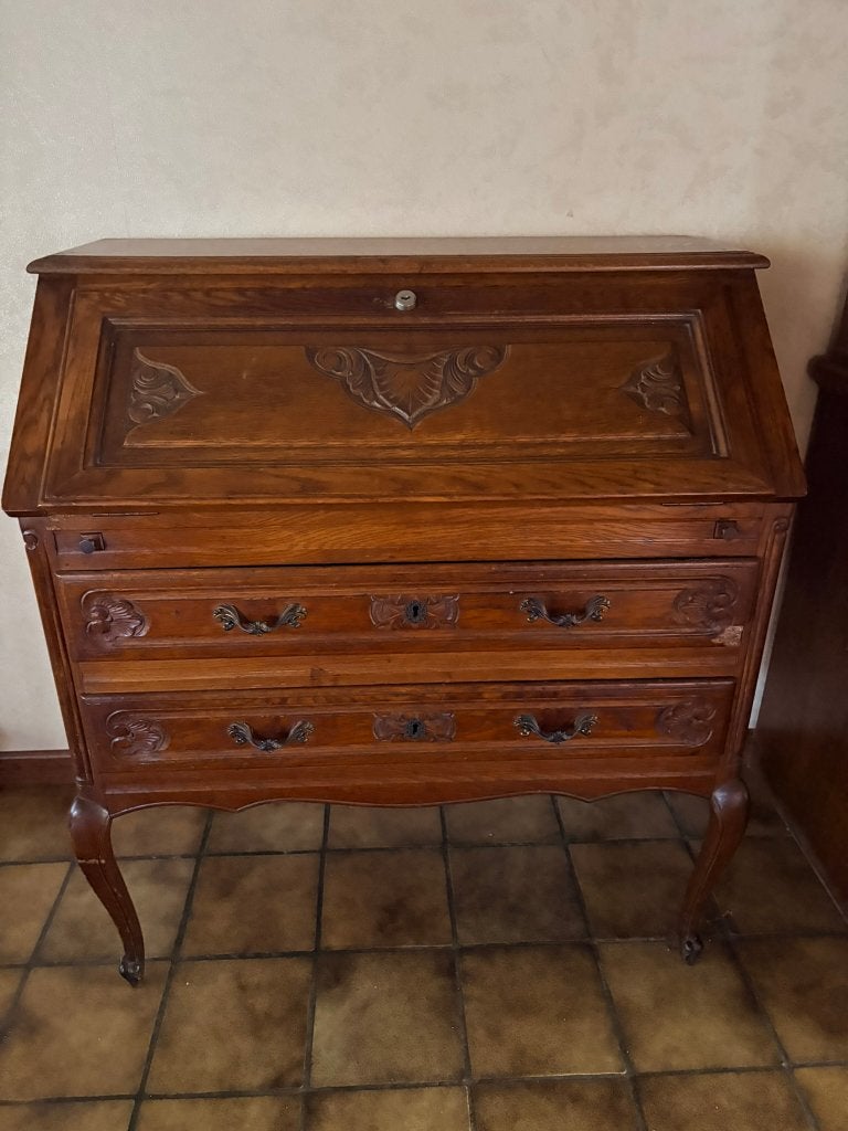 Klassieke Houten Secretaire, Ophalen, Gebruikt, Klassieke Franse / Landelijke stijl