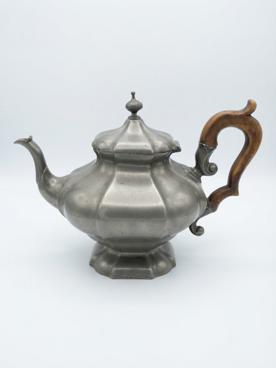 Théière ancienne Étain James Dixon & Sons Sheffield - XIXe, Enlèvement