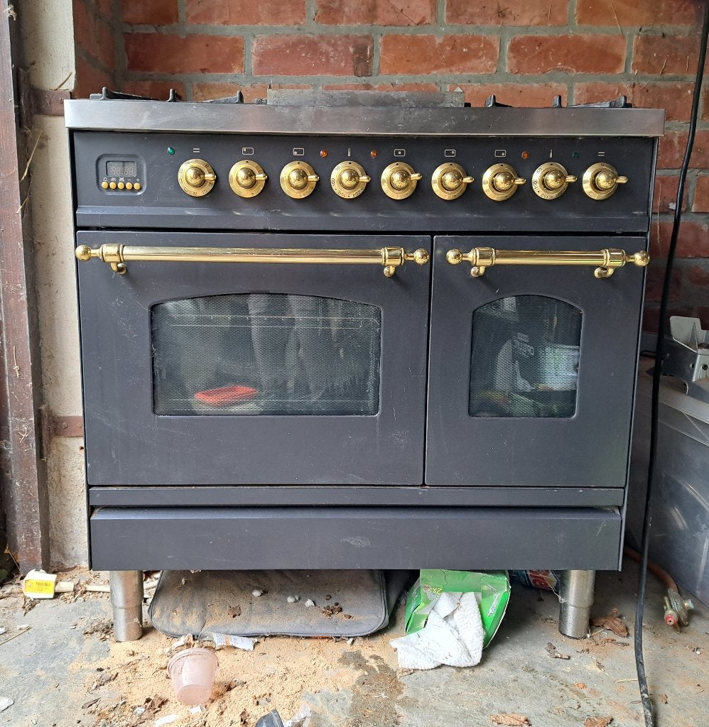 Gasvuur met dubbele oven, Elektronische apparatuur, Ophalen, 5 kookzones of meer