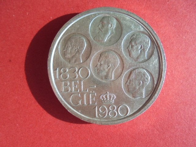 500 fr BELGIE 1980, Verzenden, Verzilverd, Losse munt