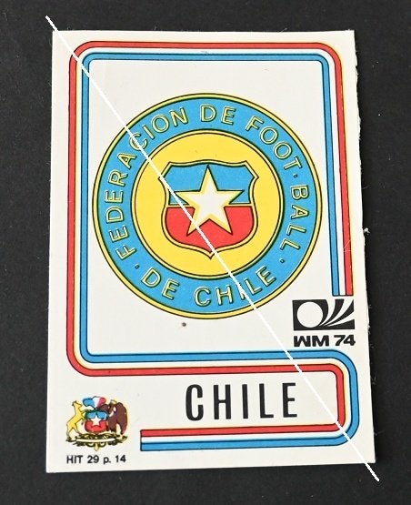 Panini München 74 / Embleem Chili, Verzenden, Zo goed als nieuw, Poster, Plaatje of Sticker
