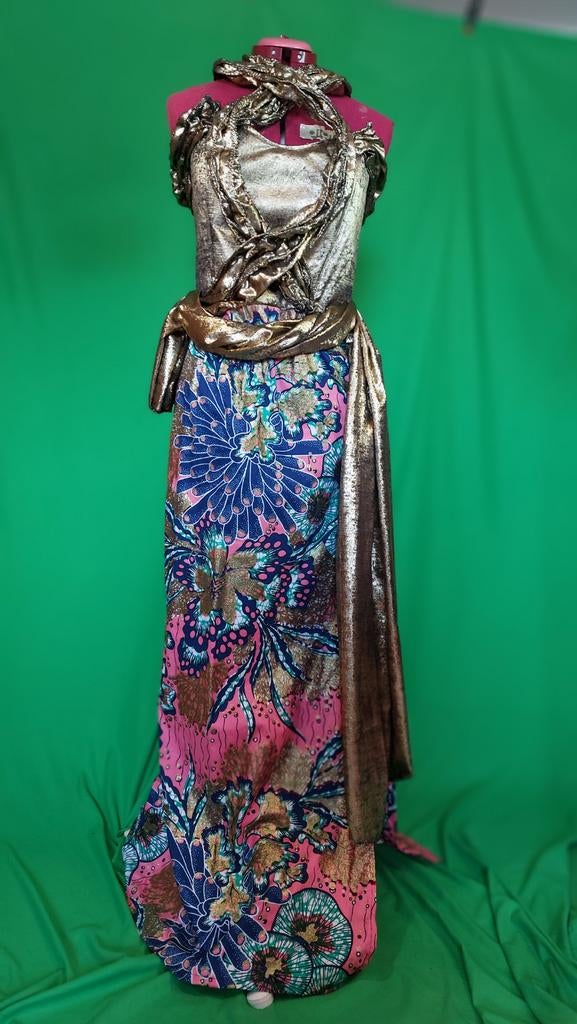 Trouwjurk maat 38.Afrikaans stof .Nieuw, Kleding | Dames, Ophalen, Trouwjurk