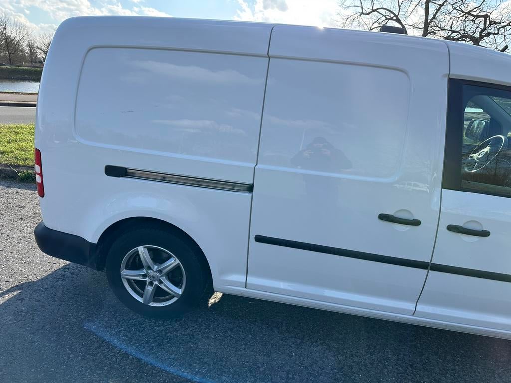 Vw caddy maxi, Auto's, Voorwielaandrijving, Stof, Wit, Grijs