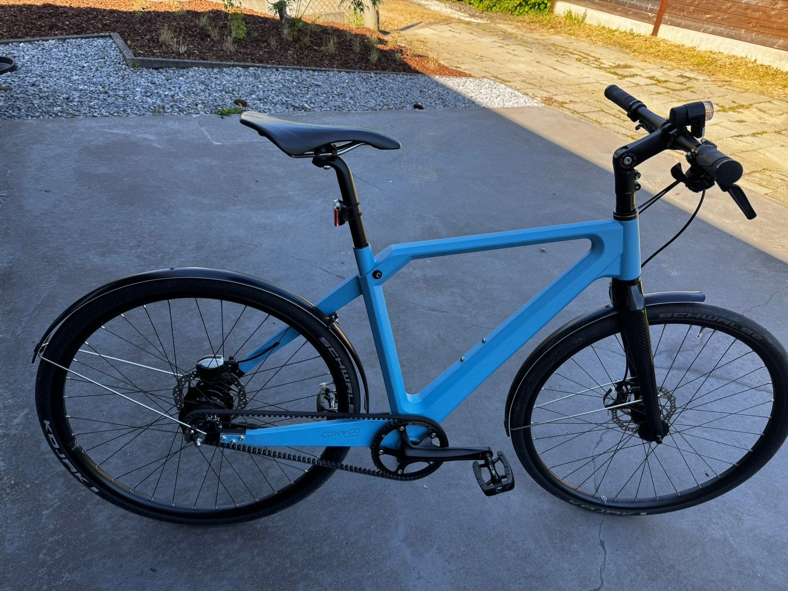 Coh&Co Erik blauwe Fiets carbon, Ophalen, Zo goed als nieuw