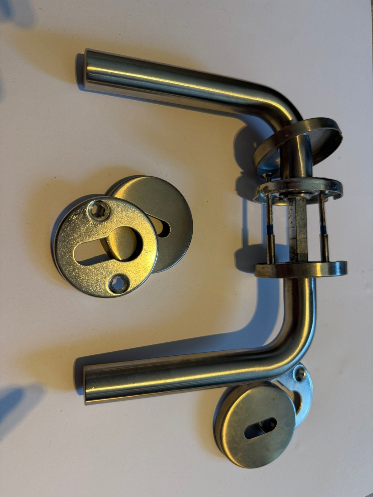 Metalen deurkruk RVS voor 8 deuren, Doe-het-zelf en Bouw, Ophalen, Nieuw, Metaal, Binnendeur