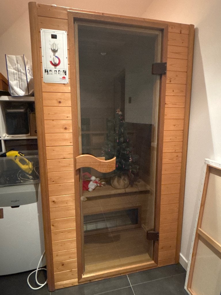 Infrarood cabine 2 pers., Ophalen, Zo goed als nieuw, Infrarood, Complete sauna
