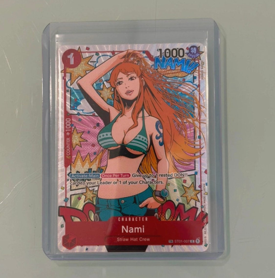 One Piece TCG - Nami ST01-007 Treasure Rare - OP06, Ophalen, Zo goed als nieuw