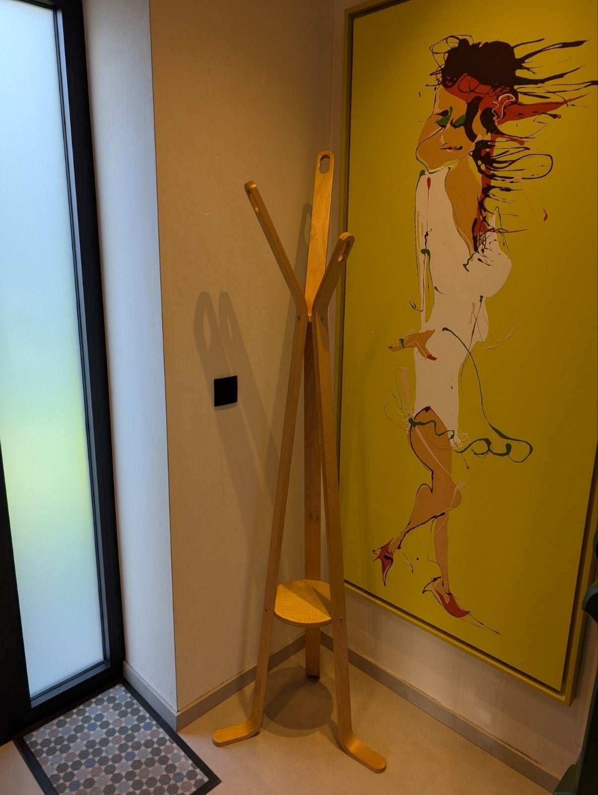 Staande kapstok, Enlèvement, Bois, Portemanteau sur pied