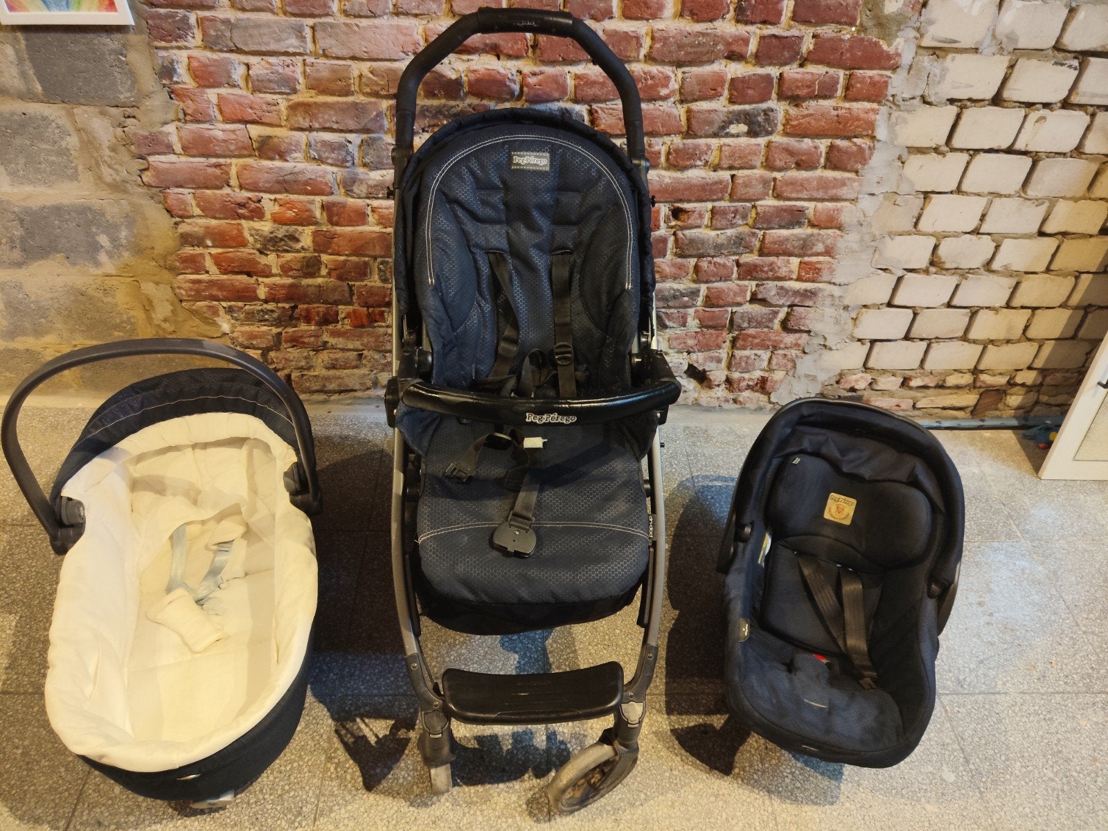 Poussette 3 en 1 Peg Perego, Enfants & Bébés, Enlèvement, Poussette