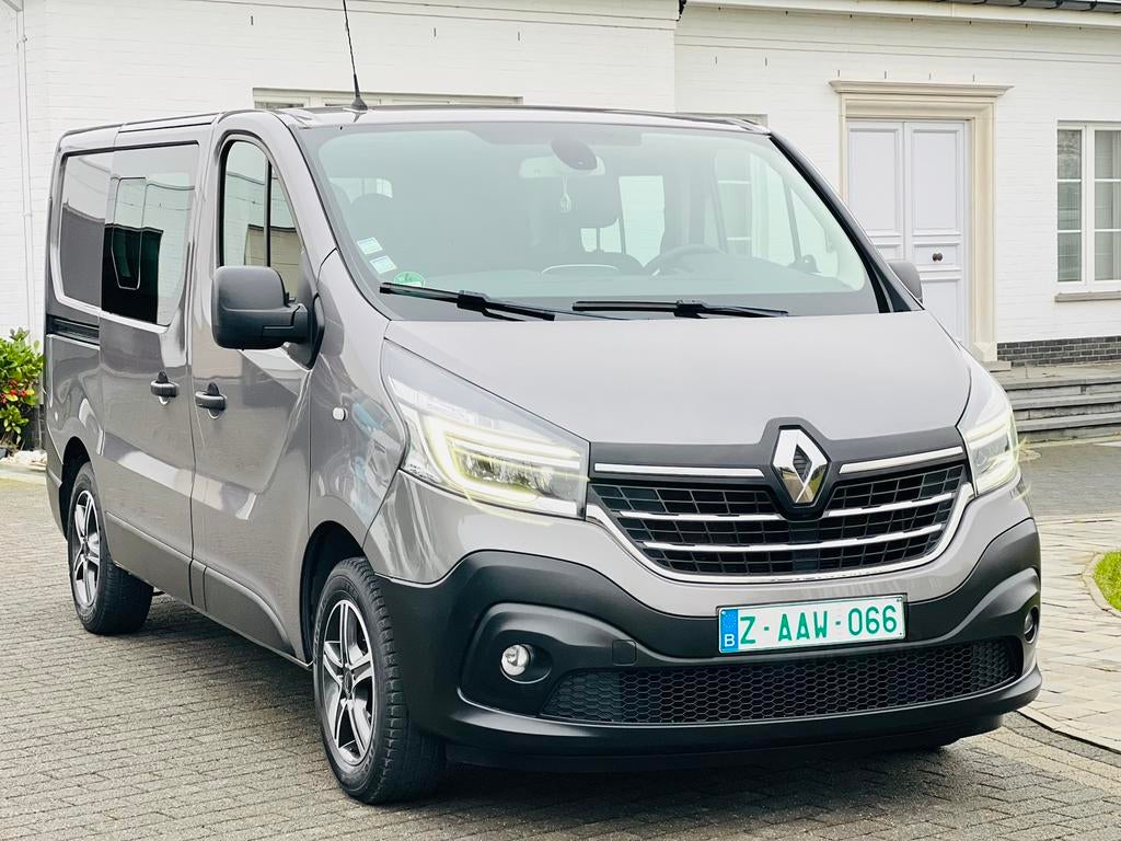 RENAULT TRAFIC 2.0i DCI * DUBBEL CABINE * 118.000 Km * NAVI, Auto's, Bluetooth, Monovolume, Euro 6, Bedrijf