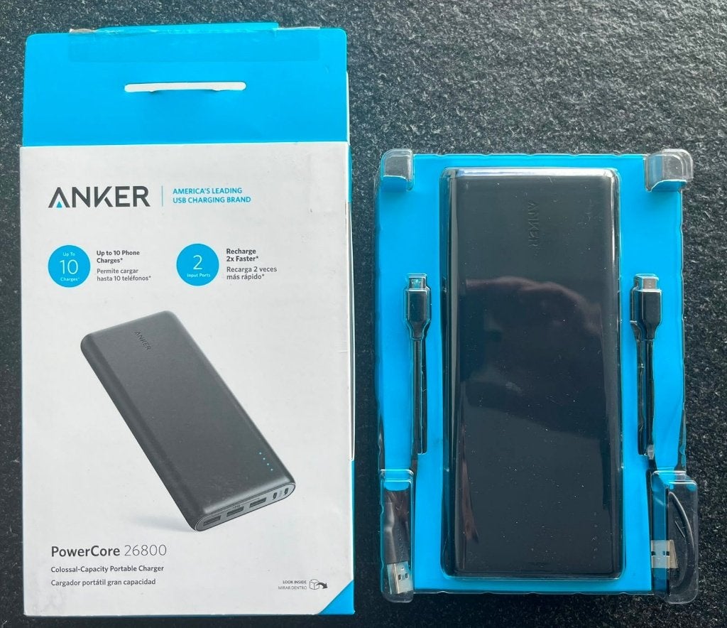 Anker PowerCore Fast Charge Powerbank 26.800 mAh Zwart, Ophalen of Verzenden, Gebruikt, Anker