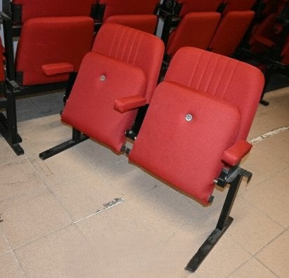 Bioscoopstoelen rood, meerdere sets (2-zits), Ophalen