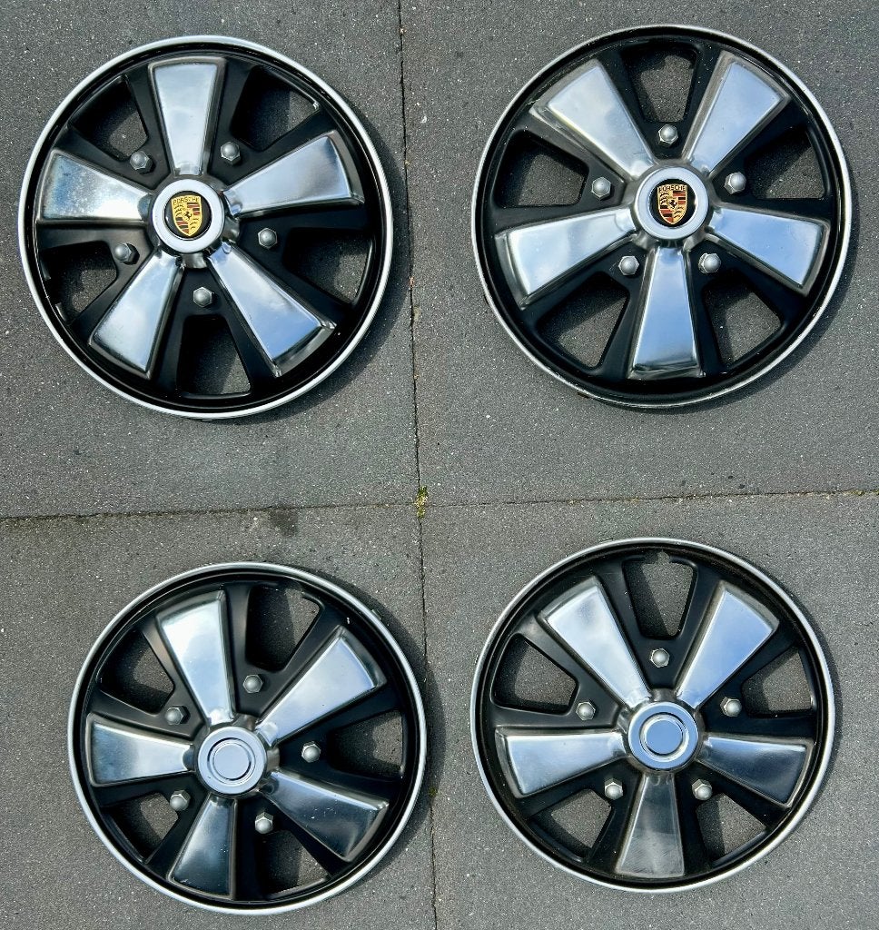15” Porsche Fuchs style aluminium wieldoppen - zeldzaam!, Ophalen