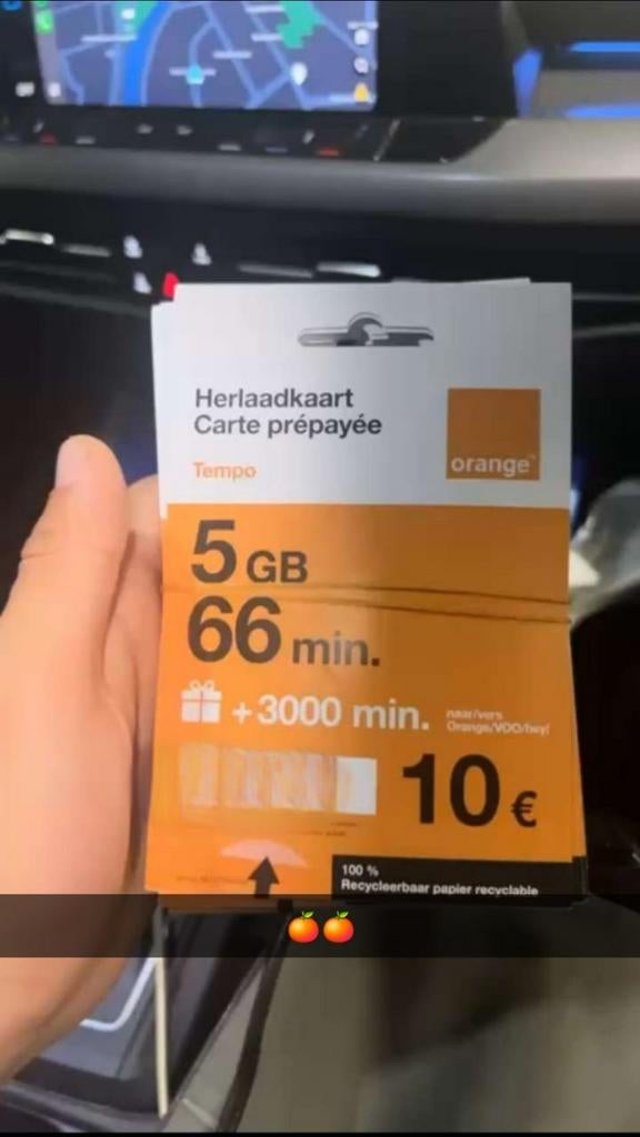 Orange Simkaart is al geregistreerd, Telecommunicatie, Prepaidkaarten en Simkaarten, Ophalen, Nieuw, Orange, Simkaart