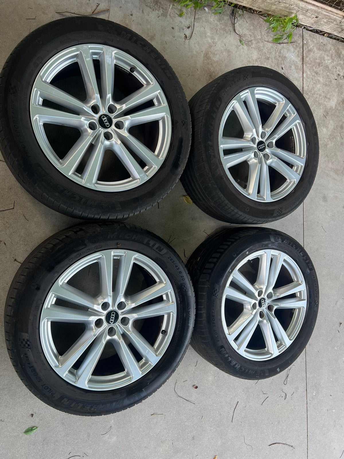 20 inch Originele Audi Velgen met Zomerbanden, Auto-onderdelen, Banden en Velgen, Gebruikt, 285 mm, Banden en Velgen, Ophalen of Verzenden