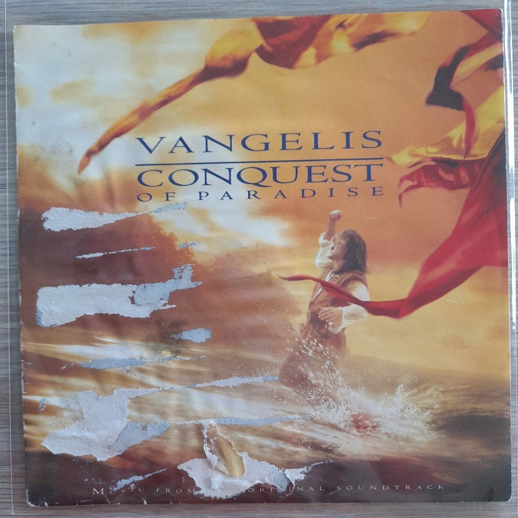 Vangelis-Conquest of paradise 7'', Cd's en Dvd's, Gebruikt, Fotohoes, Filmmuziek en Soundtracks, 7 inch