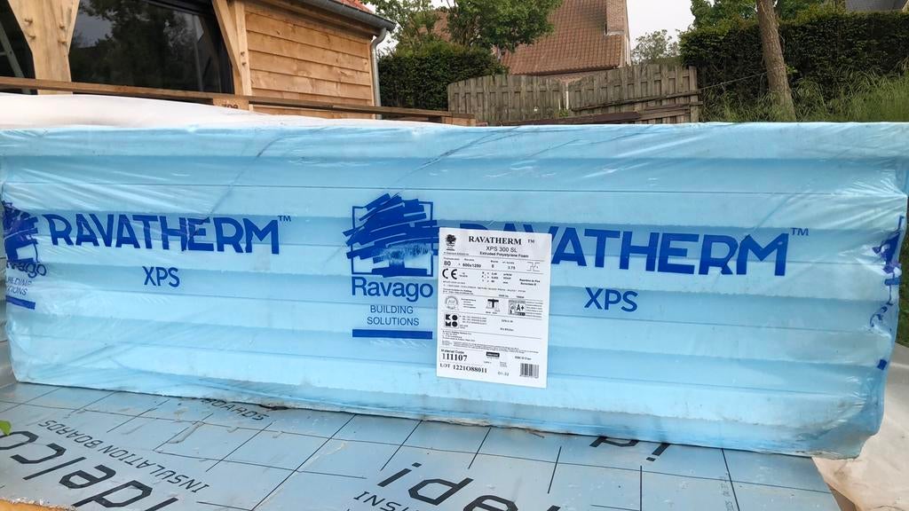 Tien XPS platen 8 cmx 60x 125, Ophalen, 4 tot 8 cm, Nieuw, 5 tot 10 m²