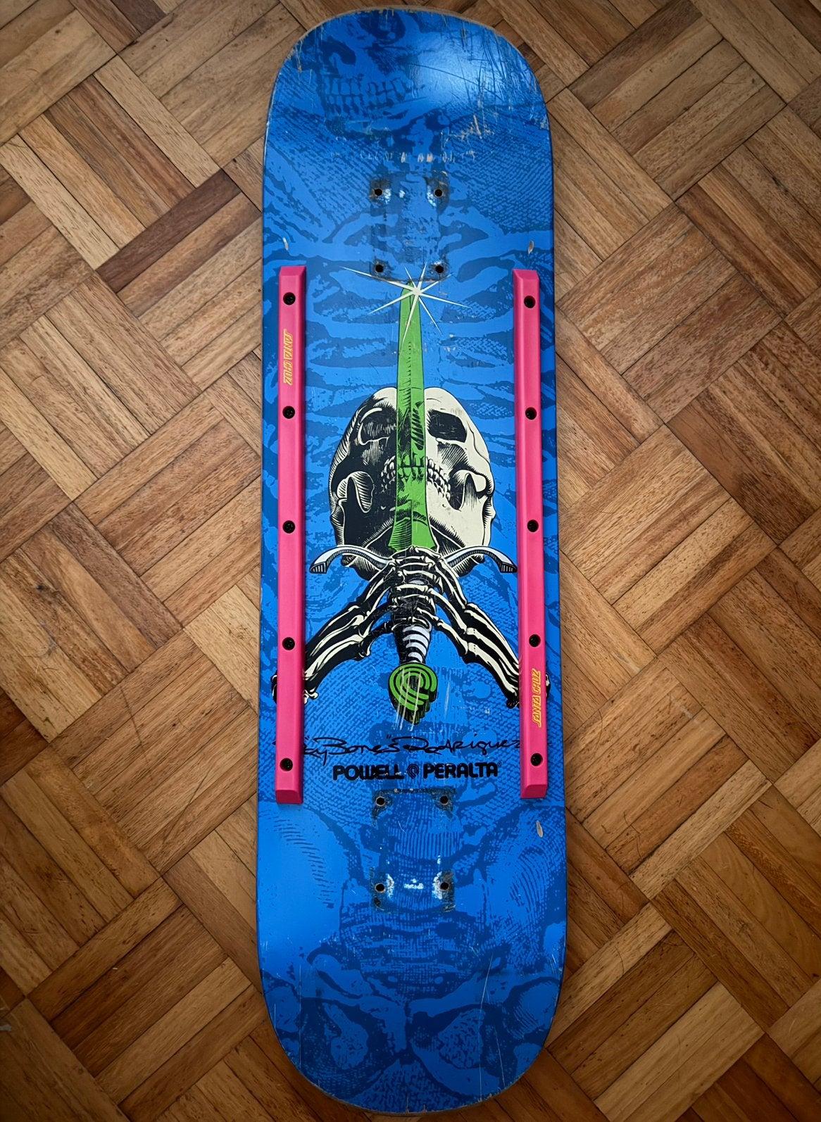 Powell Peralta - Ray “Bones” Rodriguez Skull & Sword - 8”, Sport en Fitness, Skateboarden, Ophalen, Zo goed als nieuw, Skateboard