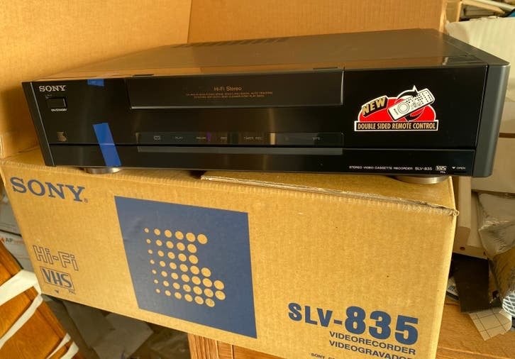Lecteur Sony SLV-835- VHS Hi-Fi Stereo 7 têtes   NEUF, Audio, Tv en Foto, Ophalen of Verzenden, Nieuw, Sony