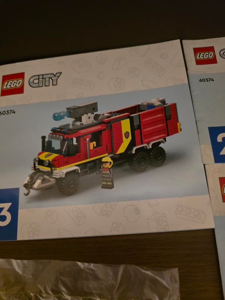 60374 — Camion de commandement des pompiers LEGO City, Enlèvement ou Envoi, Comme neuf, Ensemble complet, Lego