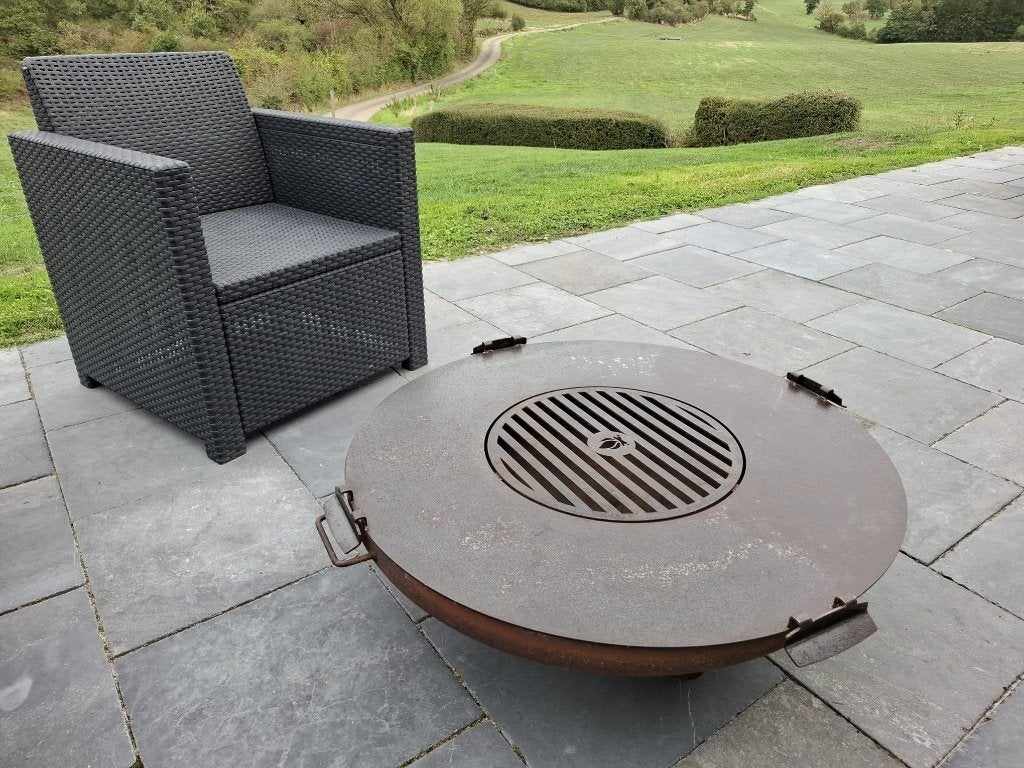 Brasero Plancha „Cookking” 82cm diameter + kookrooster, Tuin en Terras, Ophalen