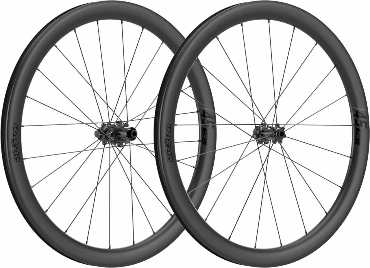 Paire de roues Vision SC 45 i23 Disc TLR en carbone, Vélos & Vélomoteurs, Enlèvement ou Envoi, Comme neuf, Carbone