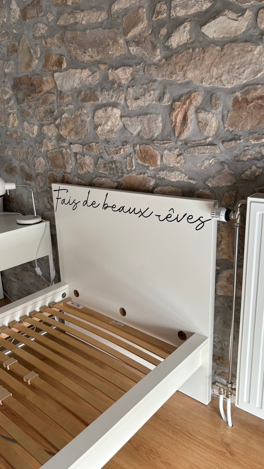 Lit IKEA MALM blanc 90 x 200 cm, Maison & Meubles, 90 cm, Enlèvement, 200 cm, Une personne