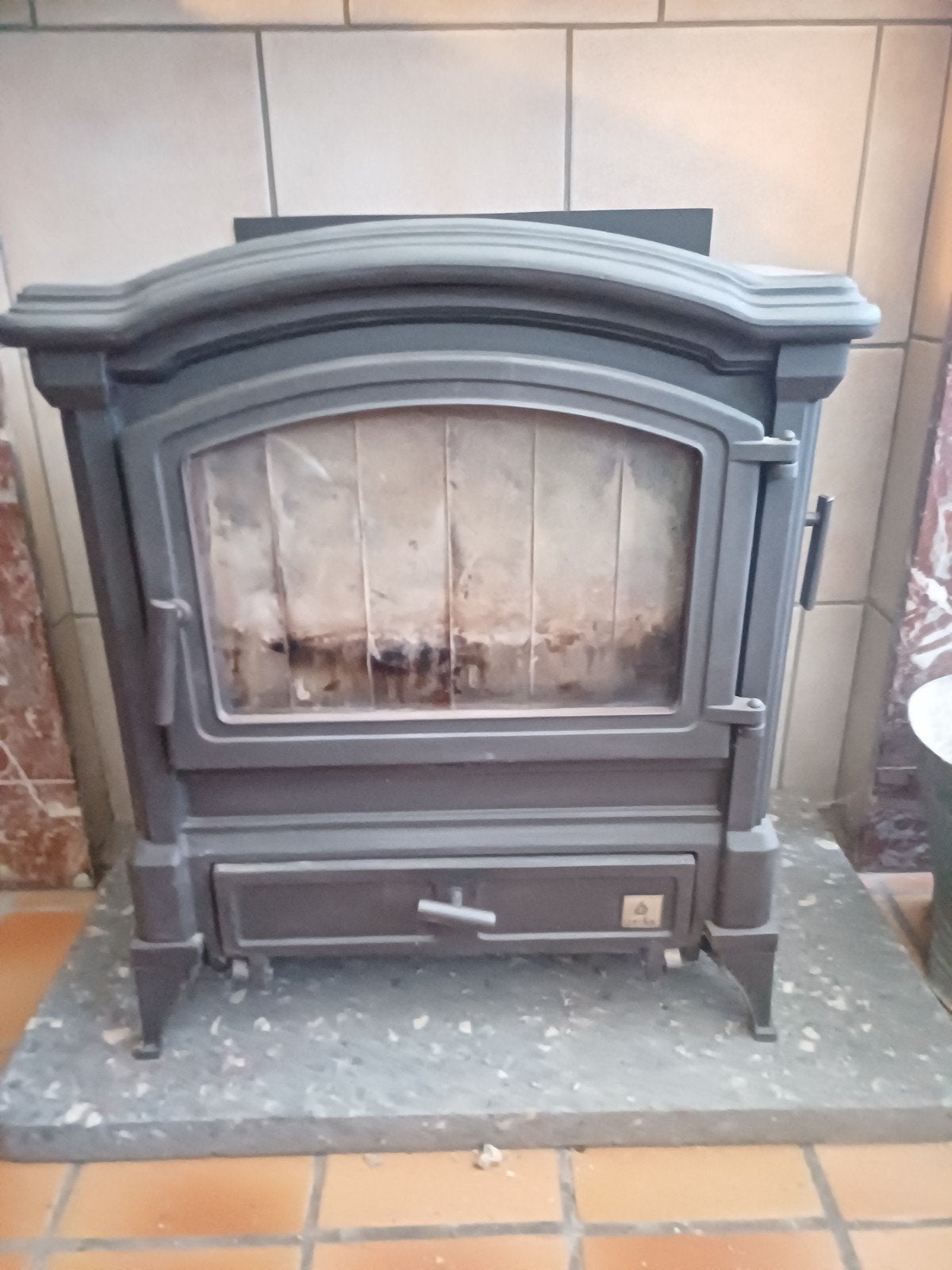 surdiac kachel voor hout en steenkool, Maison & Meubles, Poêles, Multi-brûleur, Enlèvement, Utilisé, Bois