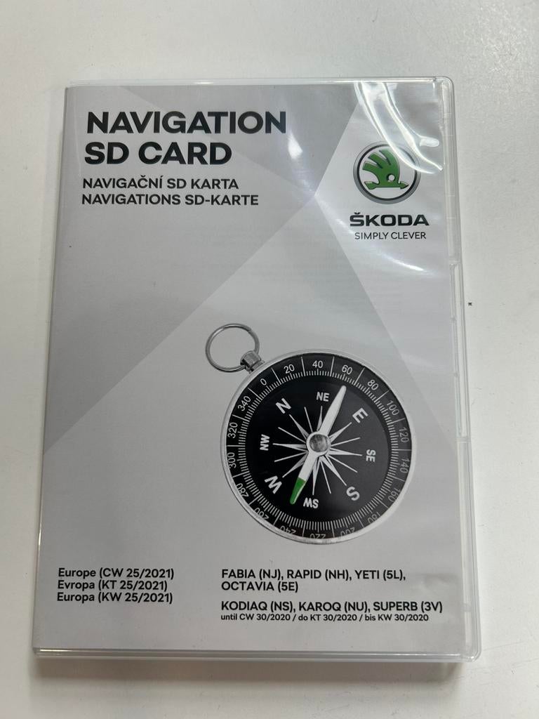 Sd kaart navigatie Skoda 5l0051236cm, Ophalen of Verzenden, Nieuw, Landkaarten