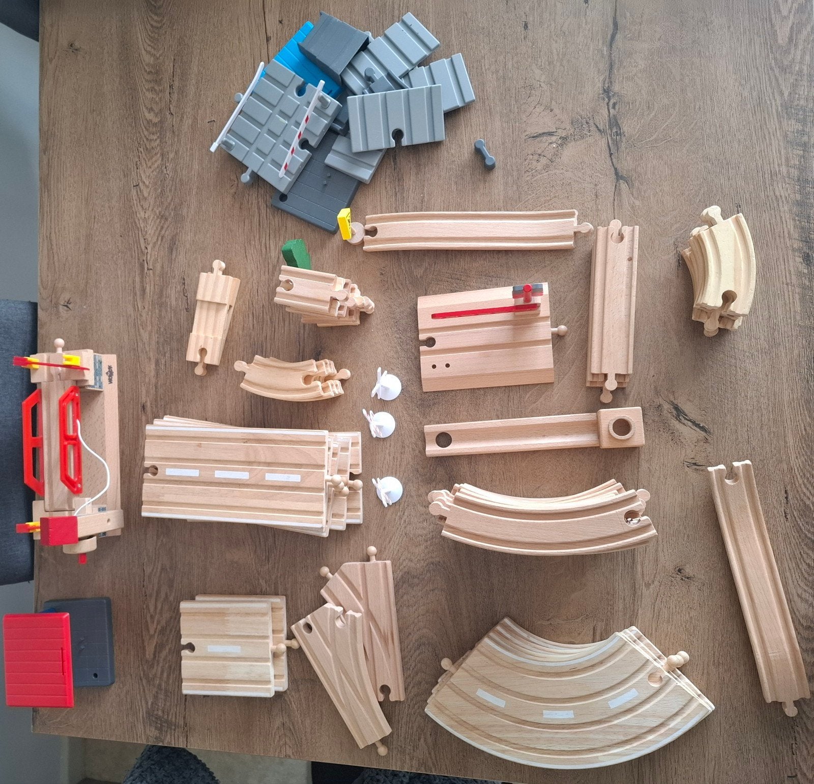 Grand lot de rails de train en bois compatibles Brio, Enfants & Bébés