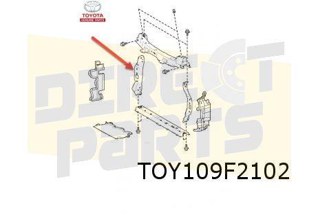 Toyota Aygo X (3/22-) frontplaat Rechts verticaal Origineel!, Neuf, -, Toyota, -
