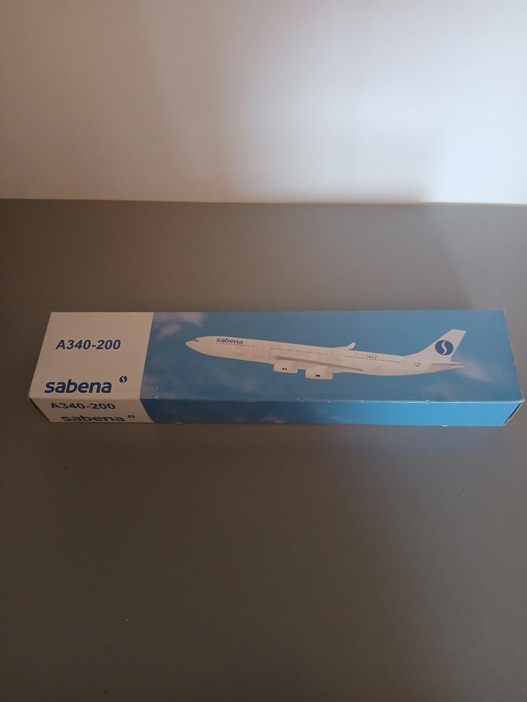 Maquette d'avion Sabena Airbus A340-200 1/200, Enlèvement ou Envoi