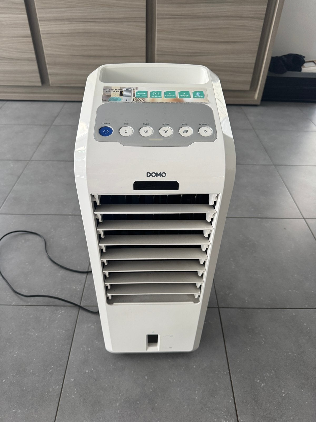 Refroidisseur d'air mobile Domo, Electroménager, Enlèvement, Utilisé, 3 vitesses ou plus, Refroidissement et Déshumidification
