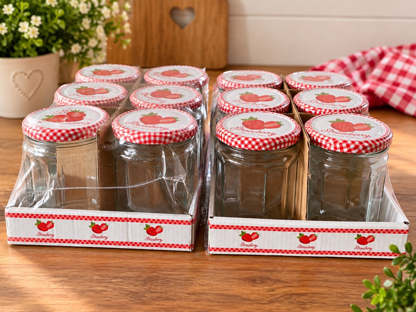 Lot de 12 bocaux à confiture –  Neufs !, Neuf, Verre, Enlèvement, Récipient(s)