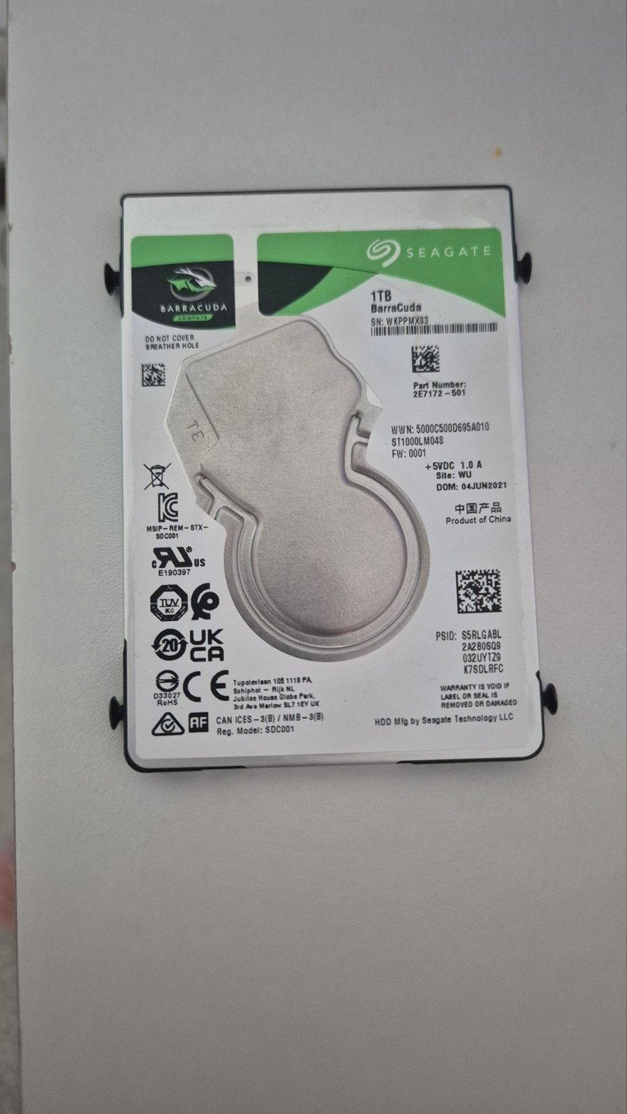 Mini disque dur Seagate de 1 To en parfait état !


Peut êtr, Informatique & Logiciels, Disques durs, Enlèvement ou Envoi, Desktop