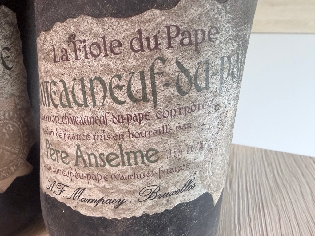 3 x Châteauneuf-du-Pape, père Anselme,  1969., Verzamelen, Ophalen, Frankrijk, Nieuw, Rode wijn