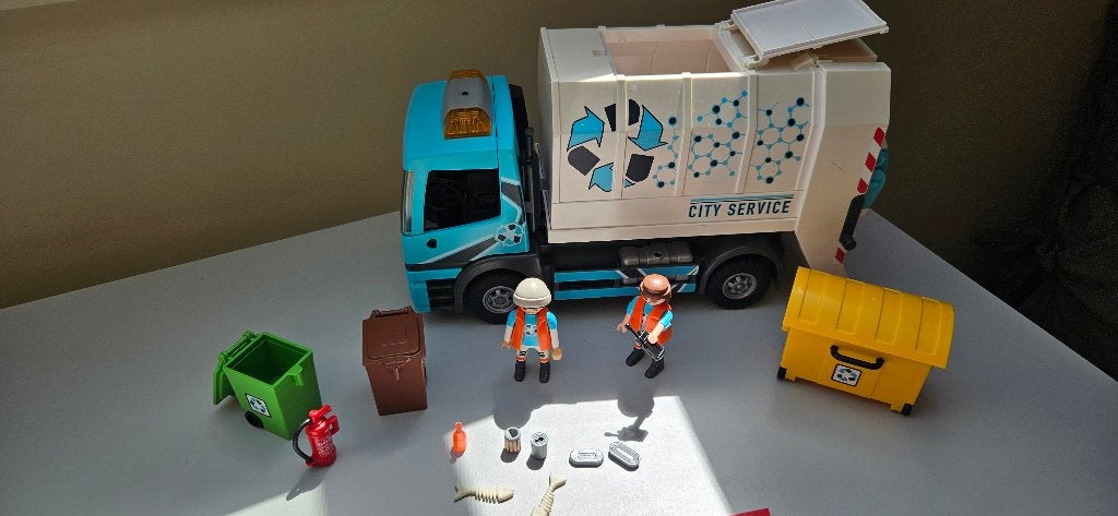 camion poubelle Playmobil, Utilisé, Véhicule, City life, Kit complet