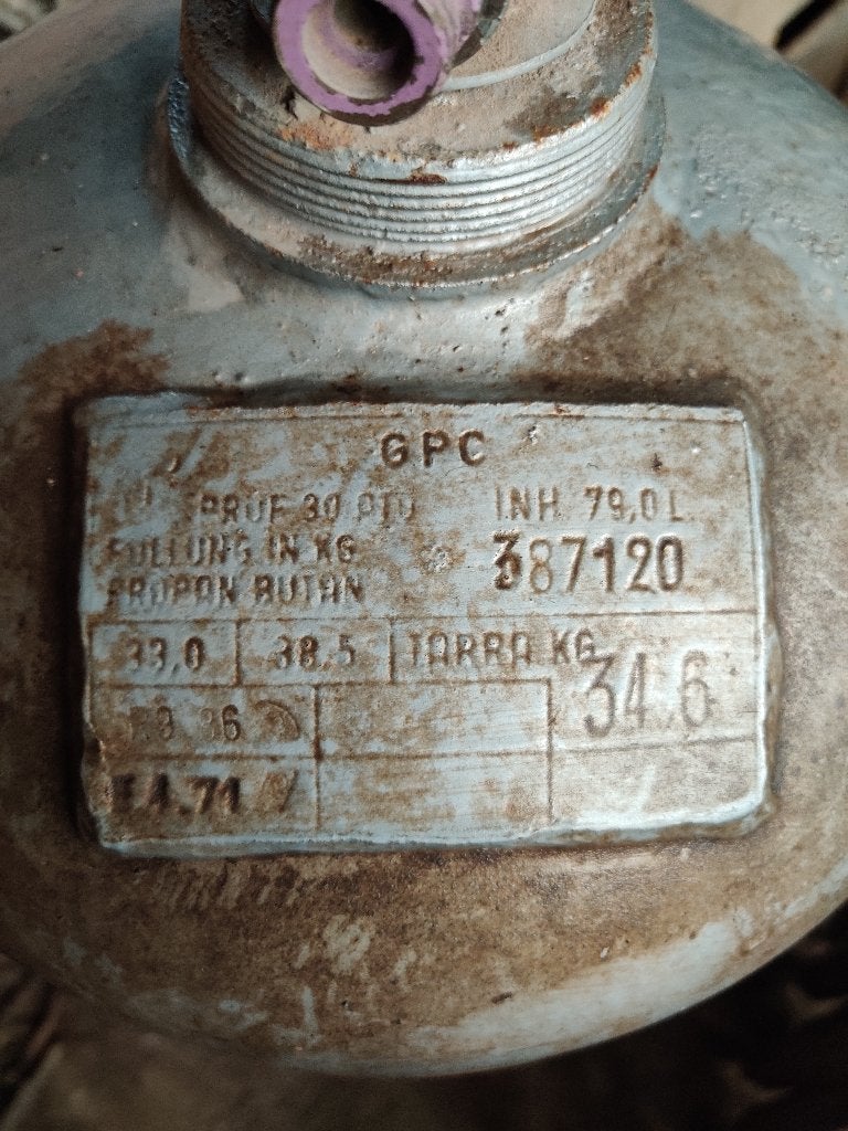 propaan/butaan-gasfles, Ophalen, Gebruikt