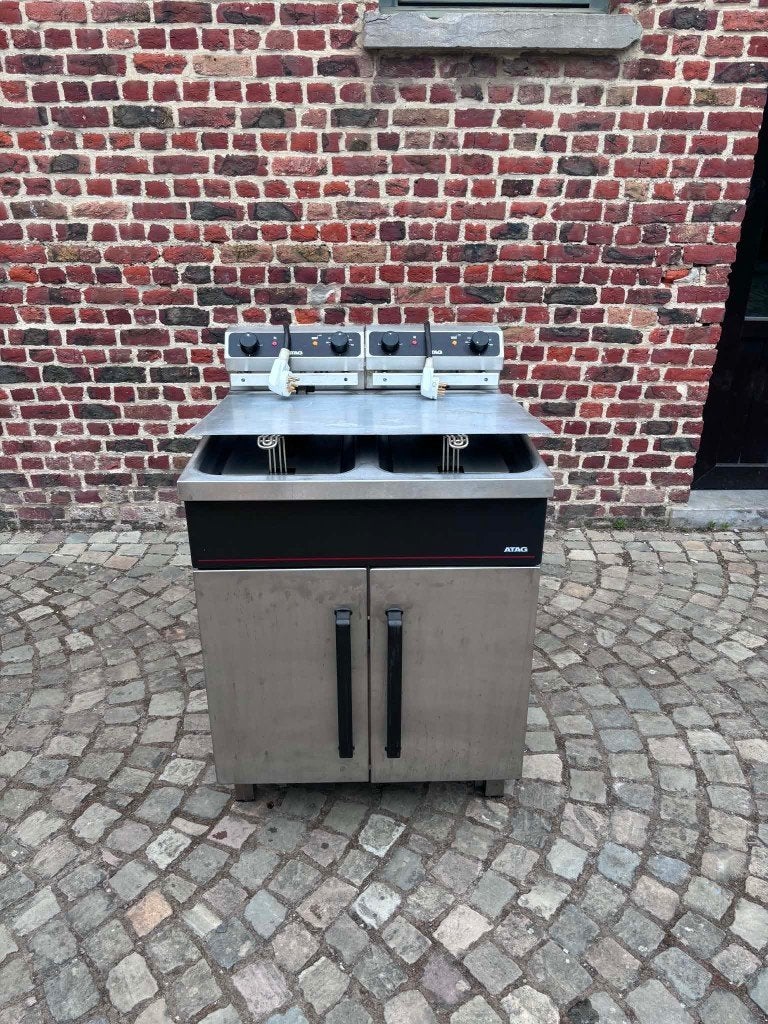 Friteuse double ATAG, Enlèvement, Utilisé, Cuisinière, Friteuse et Grils